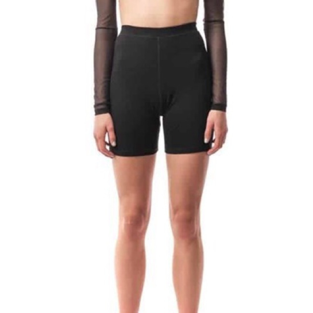 NEW LAUREN BAGLIORE black high waisted stretchy SHORTS medium